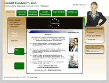 Tablet Screenshot of creditfunders.com